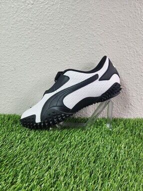 Size 11 - Puma Mostro Perforated Leather Pack Men’s White Black 397331-01